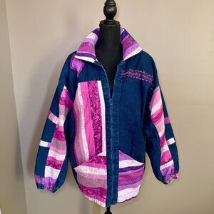 VINTAGE 80s / 90s Denim Jacket - Talon Zipper